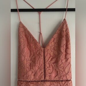 NBD coral lace dress size XS